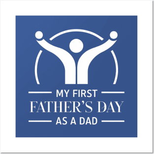 First Time Dad Est 2024 Fathers Day Posters and Art